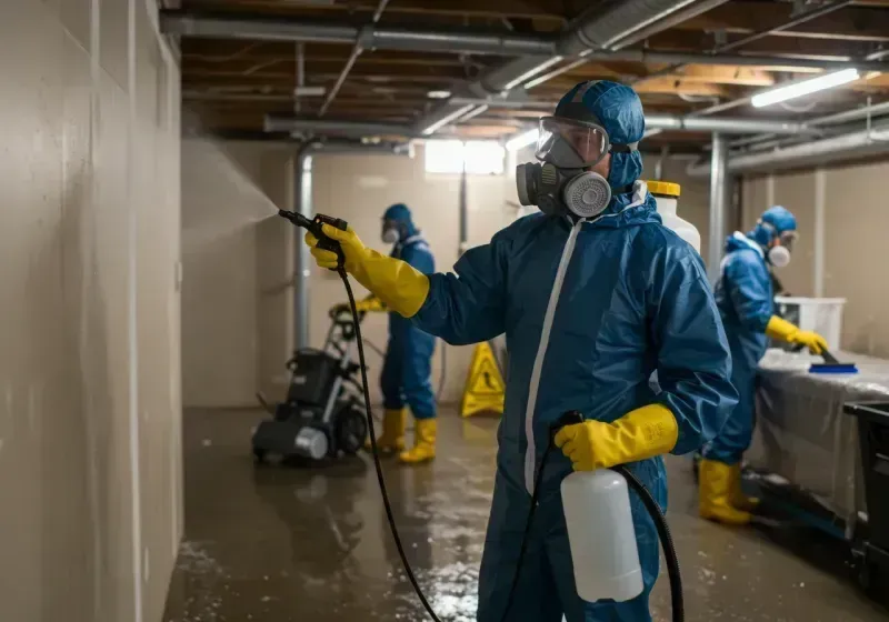 Basement Sanitization and Antimicrobial Treatment process in John Day, OR